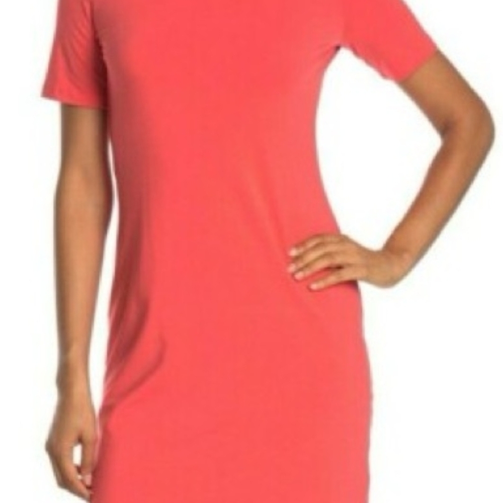 Theory Vibrant Pink Cotton Dress